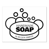 Handgemaakte zeep, Custom Business Large Rubberstempel (Afrduk)