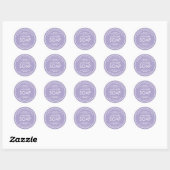 Handgemaakte zeep  Floral Lavender Ronde Sticker (Vel)