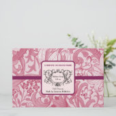 Handgemaakte zeep inpakpapier ontwerpblad (Staand voorkant)