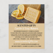 Handgemaakte zeep, kaars en zeep Maker Adverteren Flyer (Voorkant)