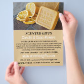 Handgemaakte zeep, kaars en zeep Maker Adverteren Flyer (Hand)