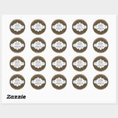 Handgemaakte zeep Label Rustic Country Burlap (Vel)