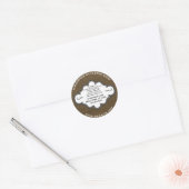 Handgemaakte zeep Label Rustic Country Burlap (Envelop)