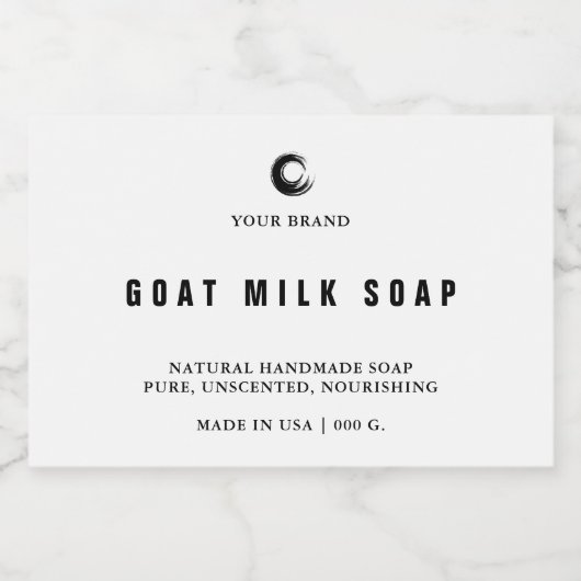 Handgemaakte zeep-label voedselcontainer etiket (Enkel label)