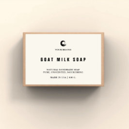 Handgemaakte zeep-label voedselcontainer etiket