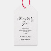 HANDGEMAAT MET LIEFDE Aangepast Modern Script Kraf Cadeaulabel (Achterkant)