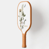 Handgeperste bloem pickleball paddle (Links)