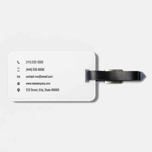 handgereedschap bagagelabel (Achterkant horizontaal)