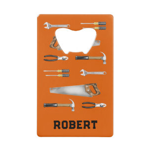 Handgereedschap voor arbeiders  kredietkaart flessenopener