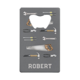 Handgereedschap voor arbeiders  kredietkaart flessenopener