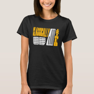 Handgeschakelde versnellingshendel Handmatige over T-shirt