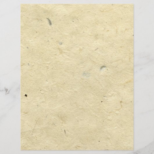 Handgeschept vezelpapier flyer (Voorkant)