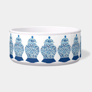 Handgeschilde gember jar dog dish Bowl Voerbakje