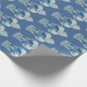 Handgeschilderd blauw en witte gember pot cadeaupapier (Hoek)