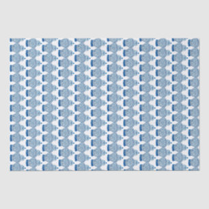 Handgeschilderd blauw en witte gember pot tissuepapier