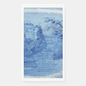Handgeschilderd blauw Willow Toile Guest Servet (Voorkant)