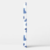 Handgeschilderd, blauwe Waterverf vlekken. Case-Mate iPhone Case (Achterkant / Rechts)