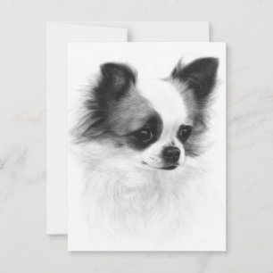 Handgeschilderd Chihuahua kunstwerk Briefkaart