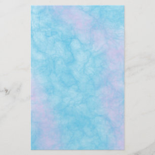 Handgeschilderd Elegant Blue en roze marmer Briefpapier