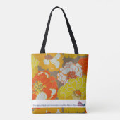 Handgeschilderd Floral Design Museum LA Tas (Achterkant)