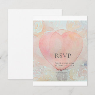 Handgeschilderd Godinnenhart RSVP Kaartje