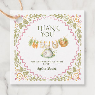 Handgeschilderd Lokale Baby Shower Dank Je Wel Bedankjes Labels