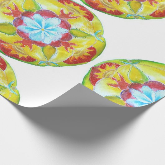 Handgeschilderd Mandala Matte Wrapping Papier (Hoek)