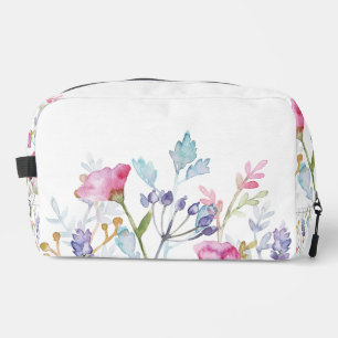 Handgeschilderd prachtig bloemenprint ontwerp toilettasje