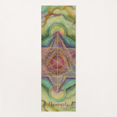 Handgeschilderd Sacred Geometry Namaste Yogamat (Voorkant)