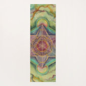 Handgeschilderd Sacred Geometry Namaste Yogamat (Achterkant)