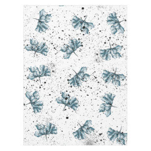 Handgeschilderd stalen blauw tafelkleed