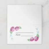 Handgeschilderde bloemen | Trouwplaatskaarten (Buitenkant ongevouwen)