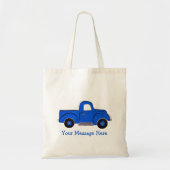 Handgeschilderde Blue Truck Design Multi Purpose T Tote Bag (Voorkant)
