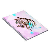  handgeschilderde chocolade-tijgerkunstlaptop notitieboek (Rechterzijde)