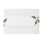 Handgeschilderde citroenen bloesem bruiloft uitnodigingen wikkel (Achterkant Voorbeeld)