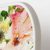 Handgeschilderde elegante en vrouwelijke pastelroz pickleball paddle (Links Detail)