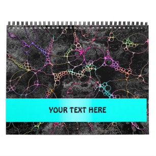 Handgeschilderde en digitaal geschilderde patroon  kalender