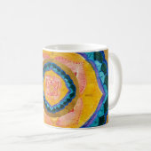 Handgeschilderde mandala 325 ml Classic White Mok (Voorkant rechts)