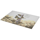 Handgeschilderde monarchvlinders snijplank (Hoek)