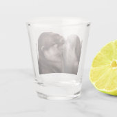 Handgeschilderde otters - Tender Moment Wildlife A Shot Glas (Achterkant)