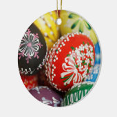 Handgeschilderde paaseieren keramisch ornament (Links)
