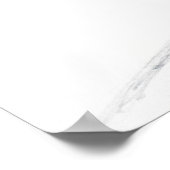 Handgeschilderde Paris Eiffel Tower straathoek ink Poster (Hoek)