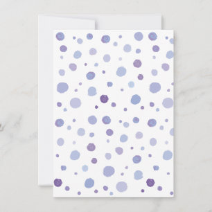 handgeschilderde polka stippen advieskaart