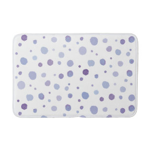 handgeschilderde polka stippen badmat