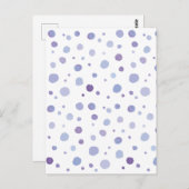 handgeschilderde polka stippen briefkaart (Voorkant / Achterkant)