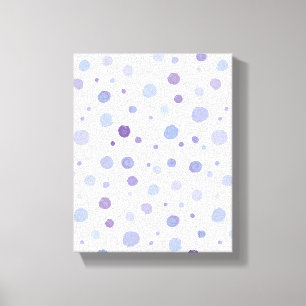 handgeschilderde polka stippen canvas afdruk