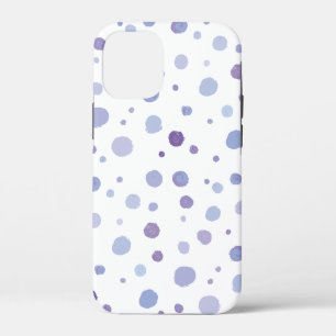 handgeschilderde polka stippen iPhone 12 mini hoesje