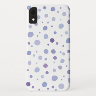 handgeschilderde polka stippen iPhone XR hoesje