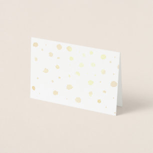 handgeschilderde polka stippen folie kaarten