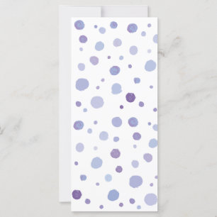 handgeschilderde polka stippen kaart